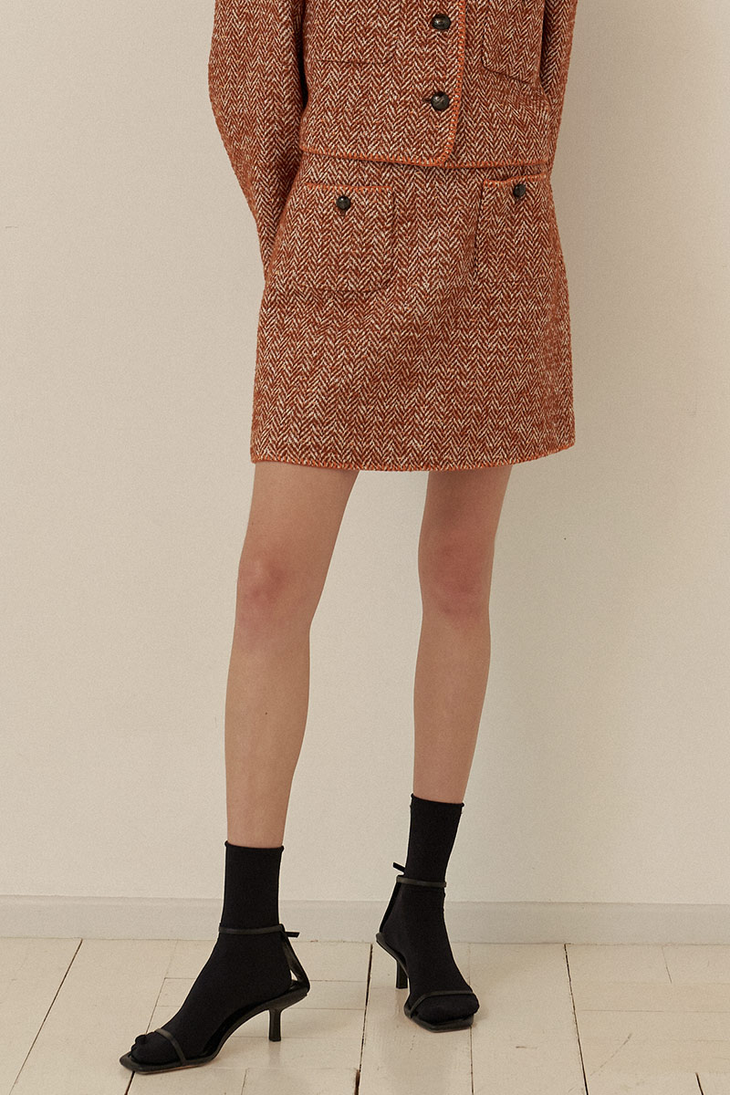 Jenny skirt Brick brown