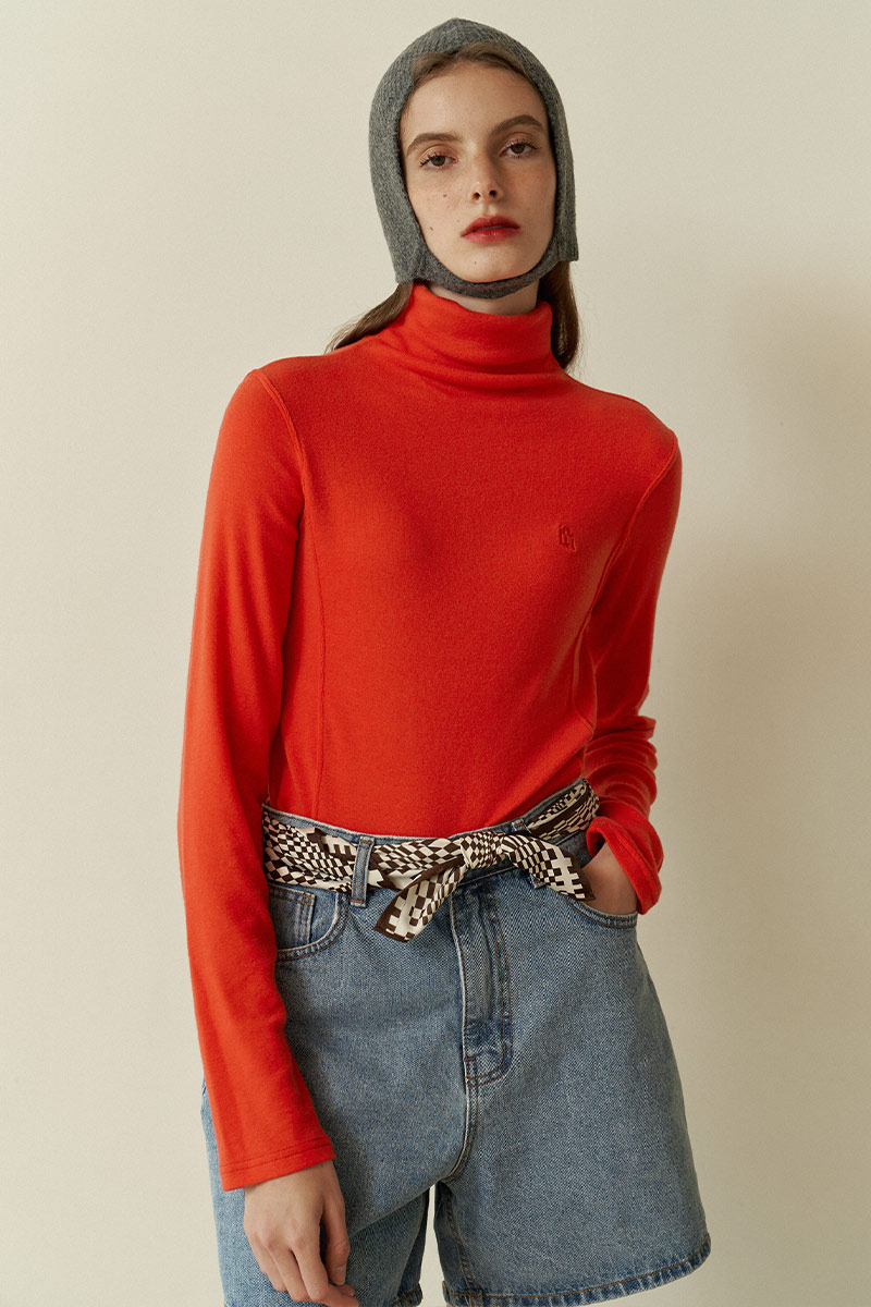Woolsey turtlenck T Red