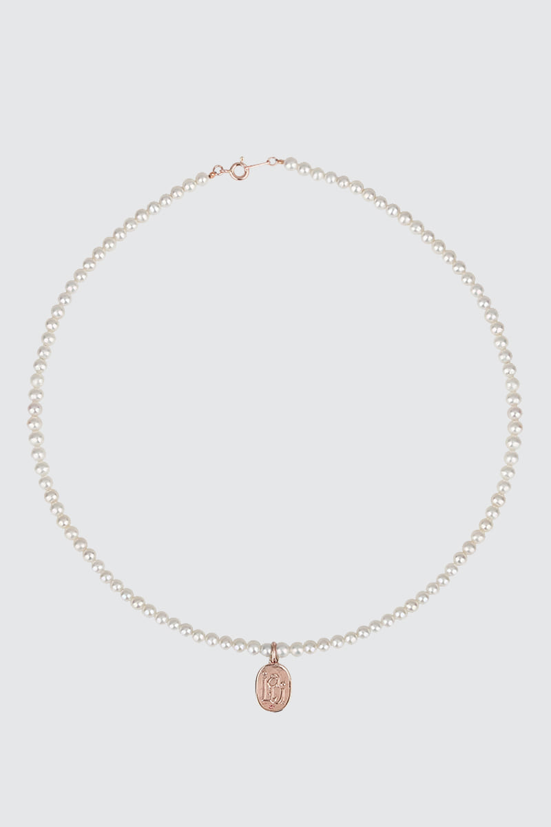 Leilani pearl necklace Rose gold
