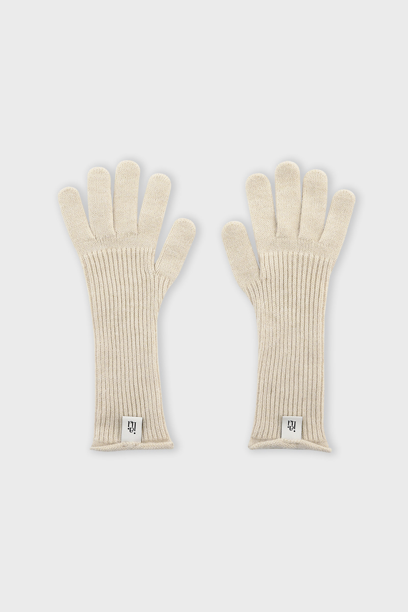 IUILAI wool gloves Ivory