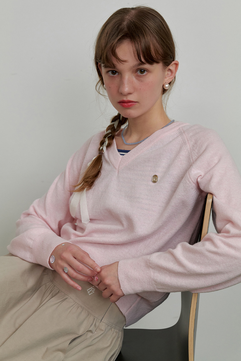 Rocher pullover Baby pink