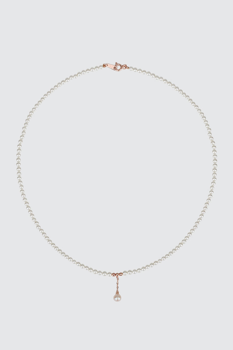 Lokelani pearl necklace Rose gold
